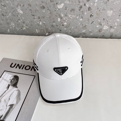 Fashion Triangle Logo Baseball Cap | Luxury Designer Cotton Hat