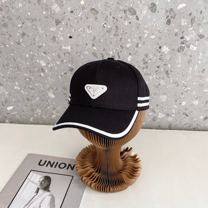 Fashion Triangle Logo Baseball Cap | Luxury Designer Cotton Hat