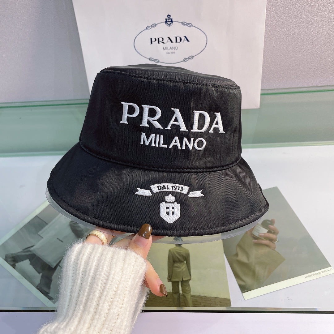 FashionEmbroidered Bucket Hat | Luxury Designer Cotton Bucket Hat