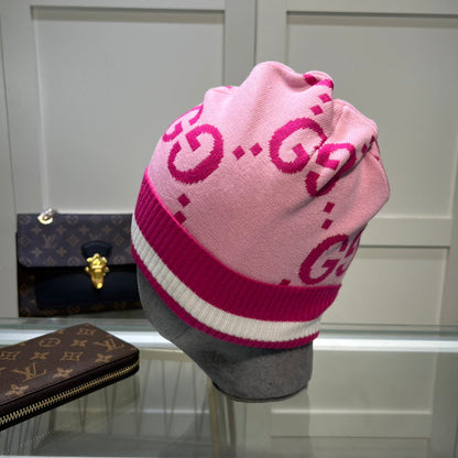 Classic GG Jacquard Wool Knit Beanie | Luxury Designer Winter Hat