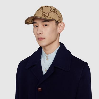 Classic Jumbo GG Canvas Baseball Hat