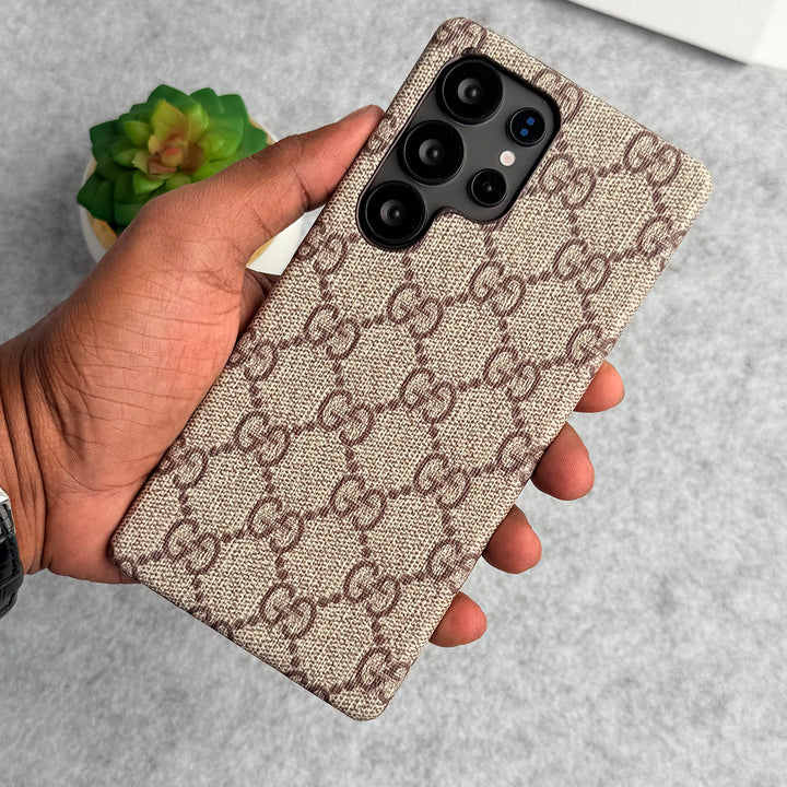 Funda de cuero Pu con patrón premium de lujo para Samsung Galaxy