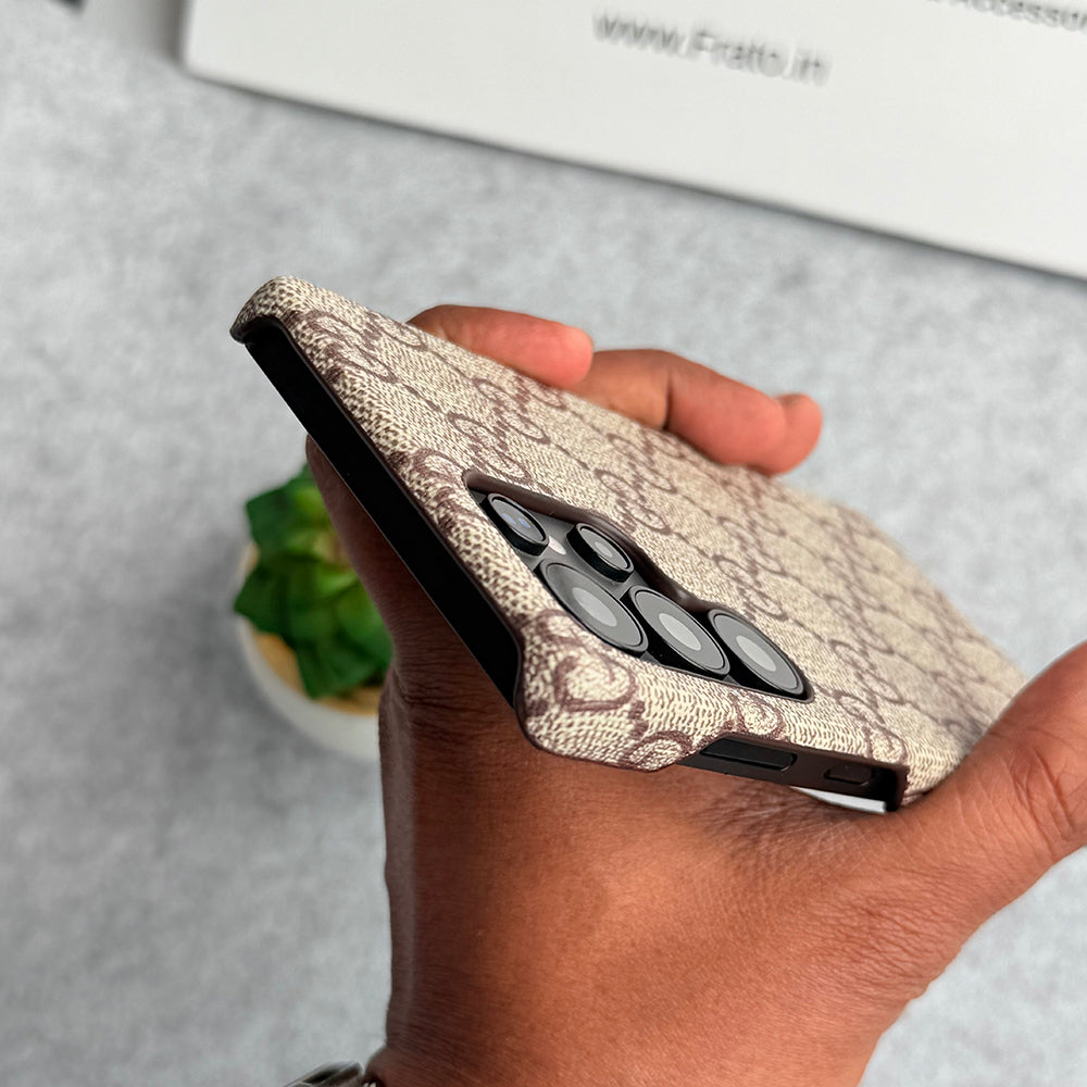Funda de cuero Pu con patrón premium de lujo para Samsung Galaxy