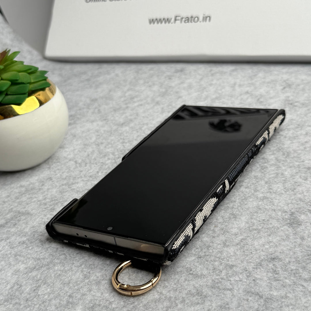 Luxusní pouzdro se vzorem pásu značky C Dior pro Samsung Galaxy