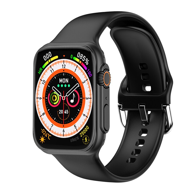 Sraith Faire Cliste NUA Ultra Men 8 Smartwatch Rochtana Doras NFC Do Bandaí Faire Fón Android Apple