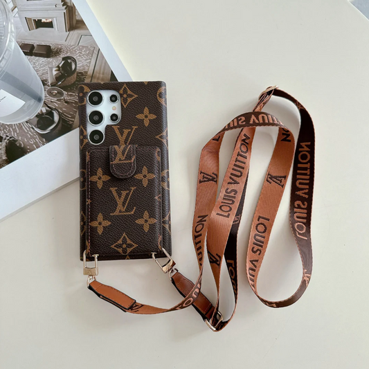 Brun Card Wallet Galaxy Case til Samsung