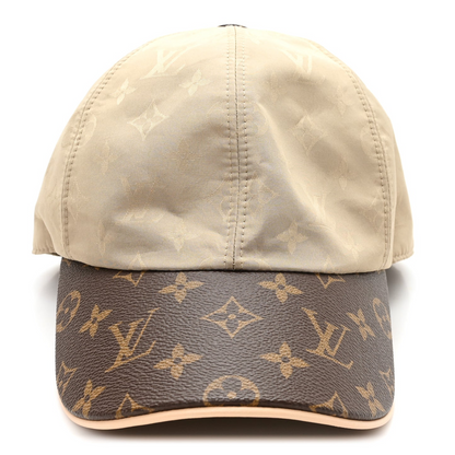 Beige Contrast Brim Baseball Cap