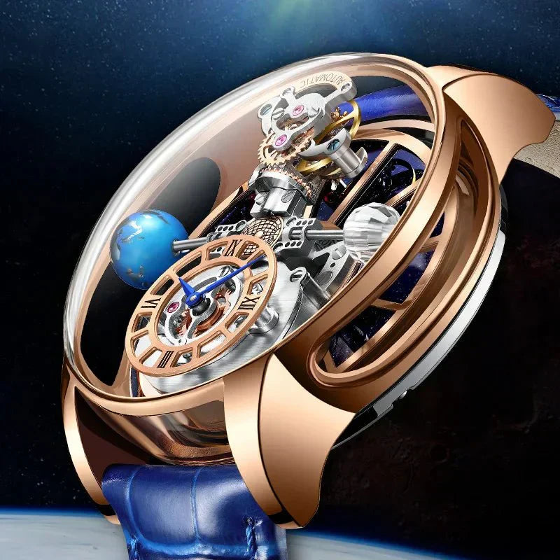 Reloj de lujo Galactic Pioneer Cronógrafo Tourbillon