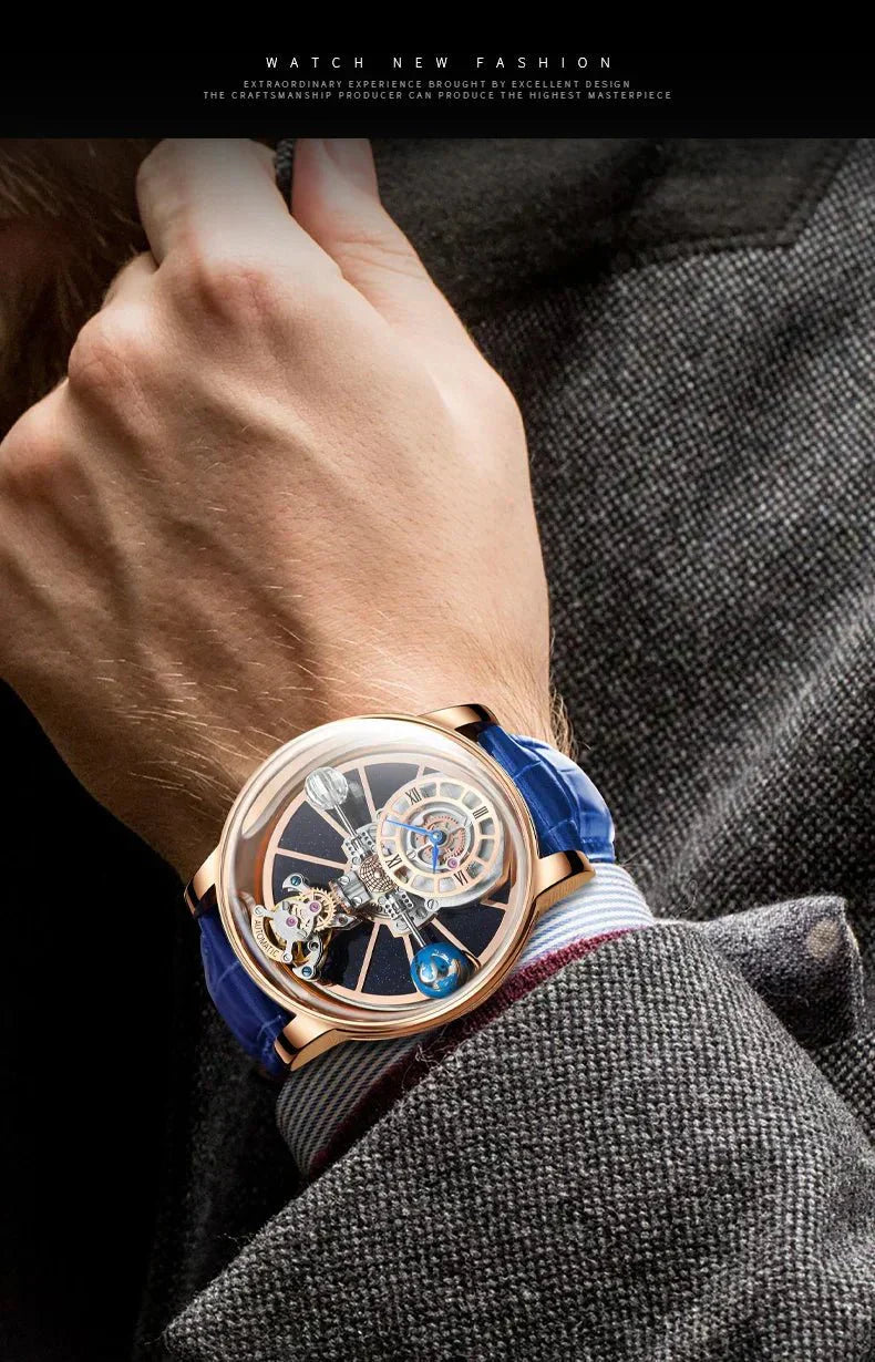 Reloj de lujo Galactic Pioneer Cronógrafo Tourbillon