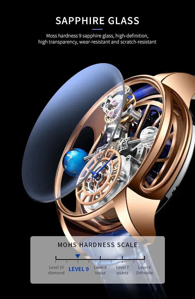 Reloj de lujo Galactic Pioneer Cronógrafo Tourbillon