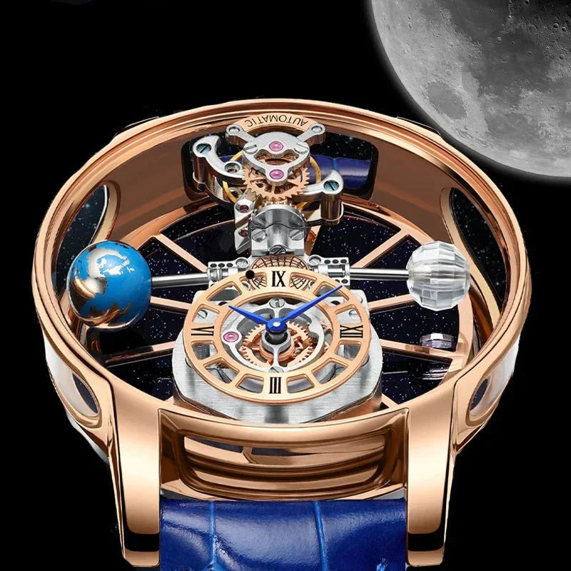 Reloj de lujo Galactic Pioneer Cronógrafo Tourbillon
