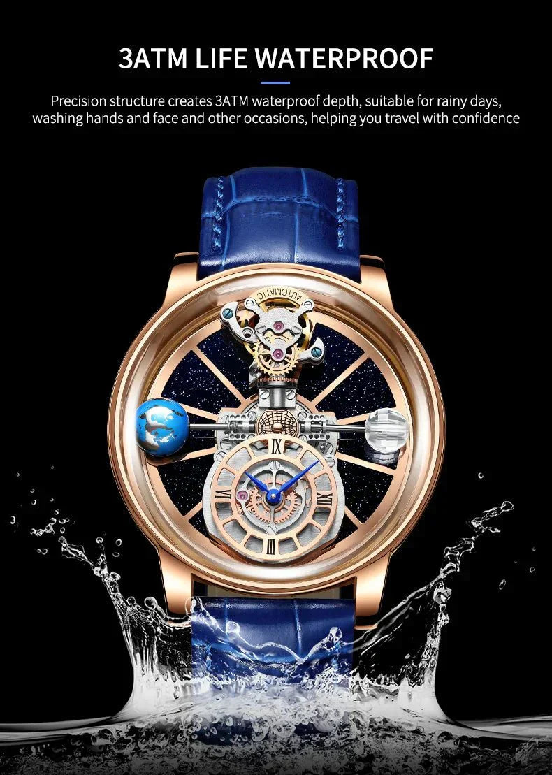 Reloj de lujo Galactic Pioneer Cronógrafo Tourbillon