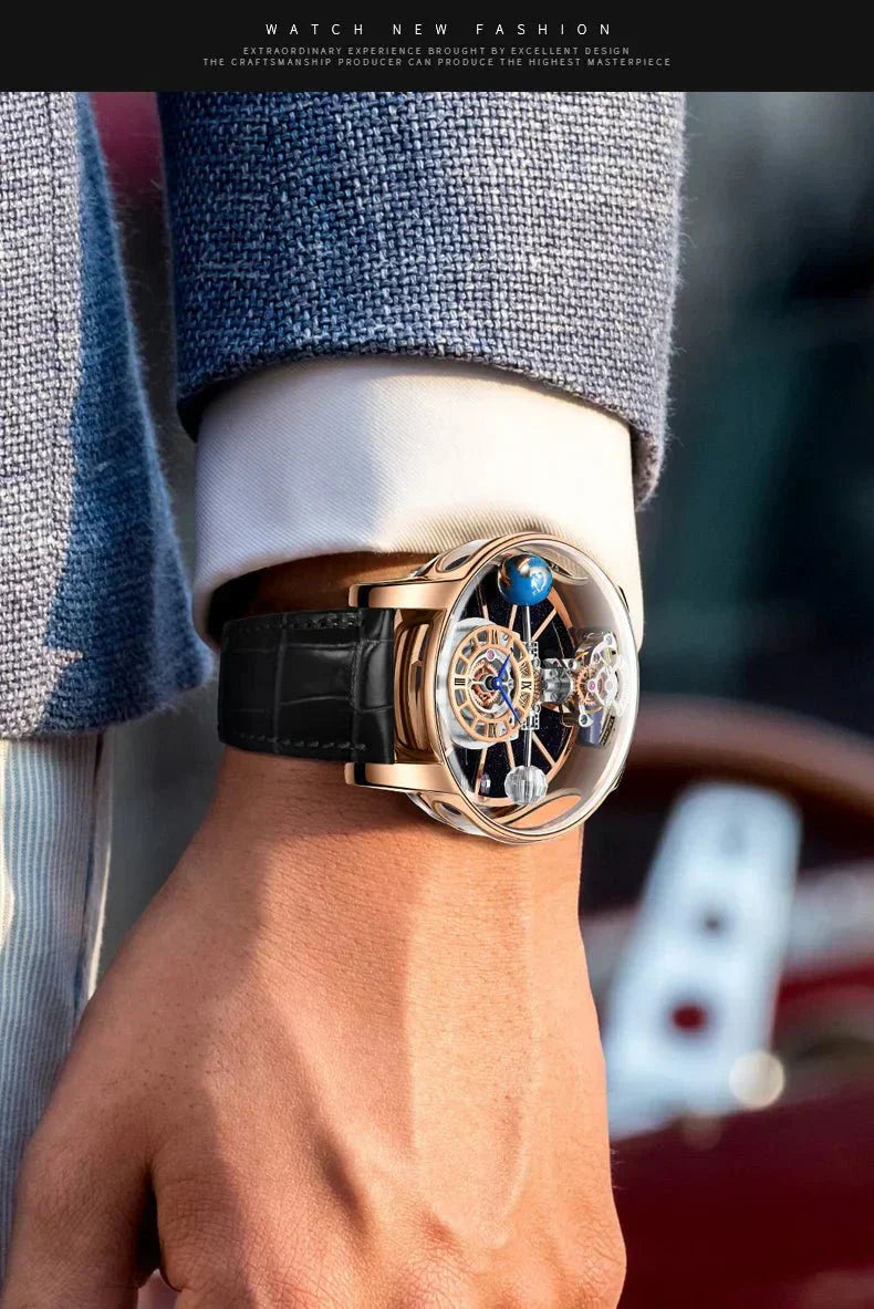 Reloj de lujo Galactic Pioneer Cronógrafo Tourbillon