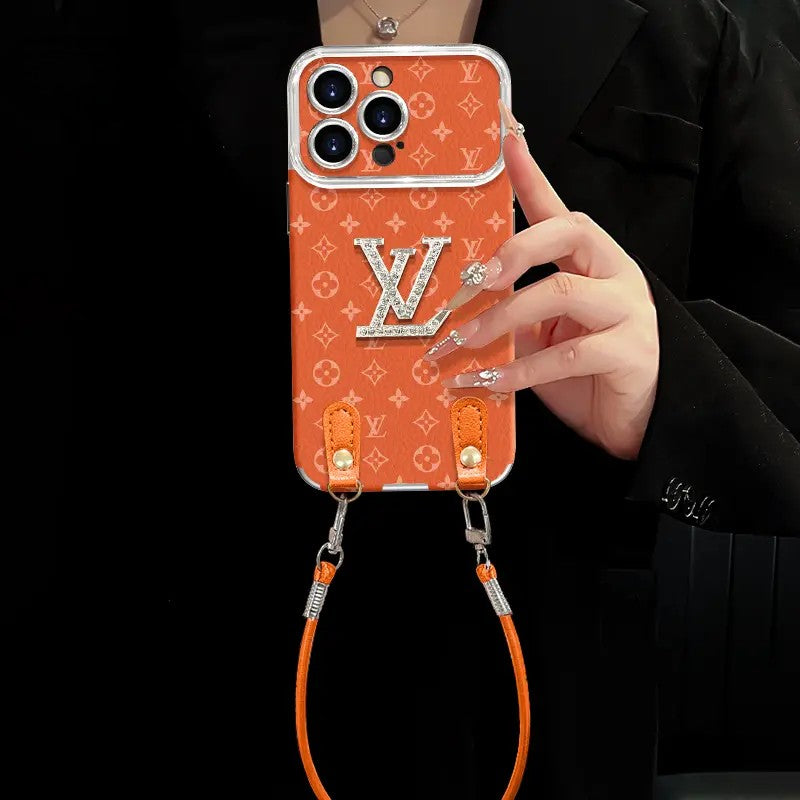 Luksusowe etui na telefon typu crossbody z paskiem