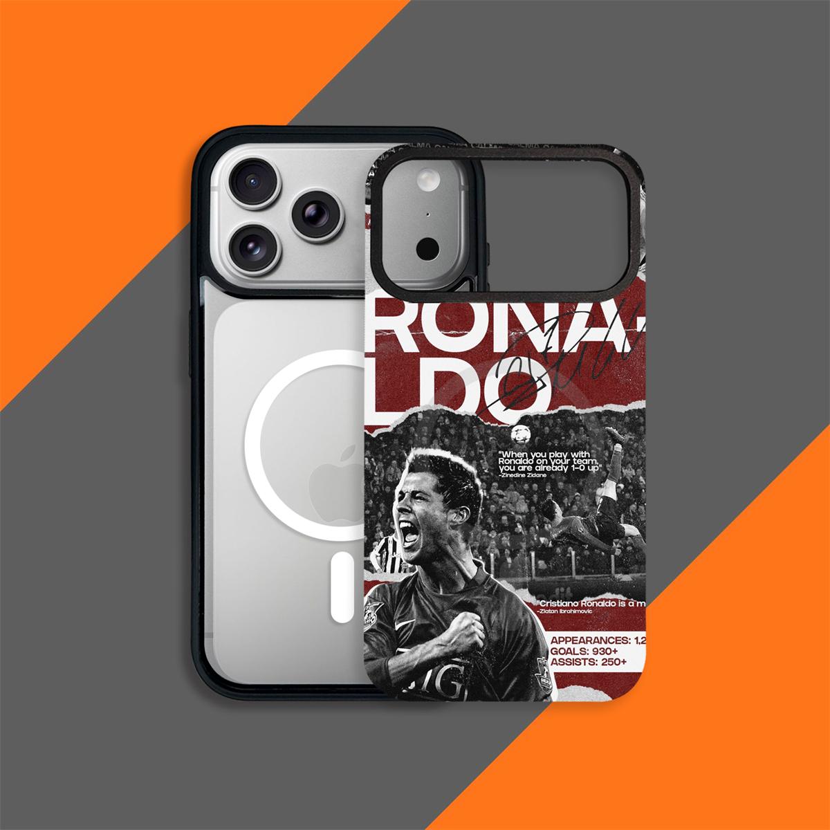 Football Legends mágneses telefontok – ütésálló puha TPU cserélhető hátlappal