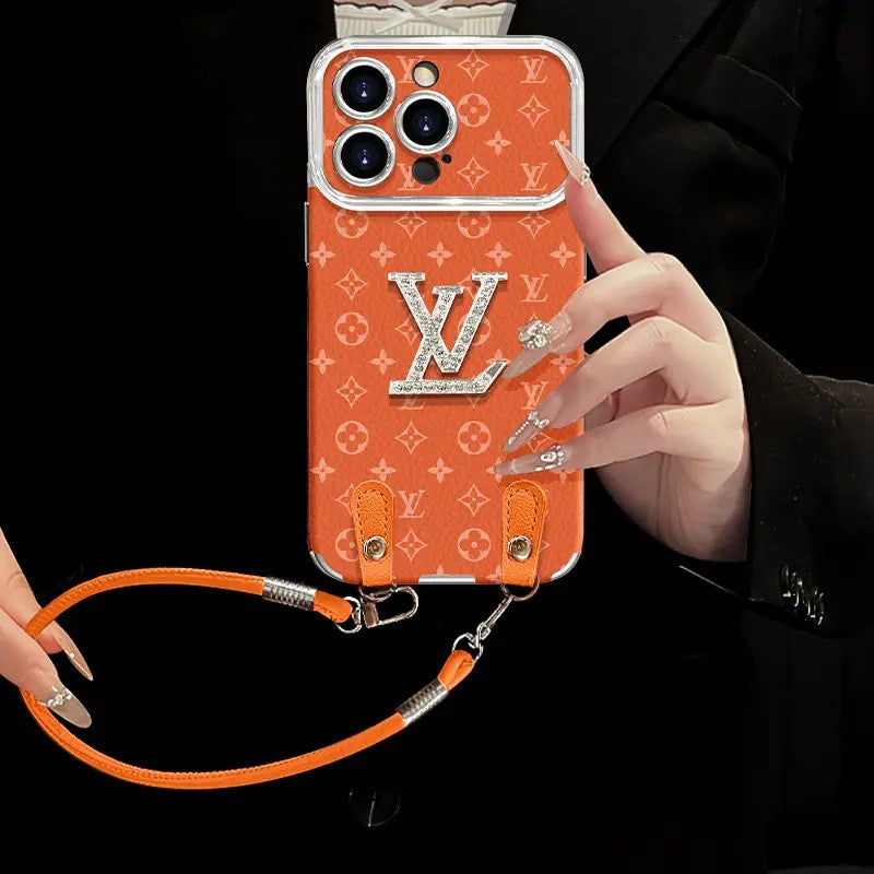 Luksusowe etui na telefon typu crossbody z paskiem