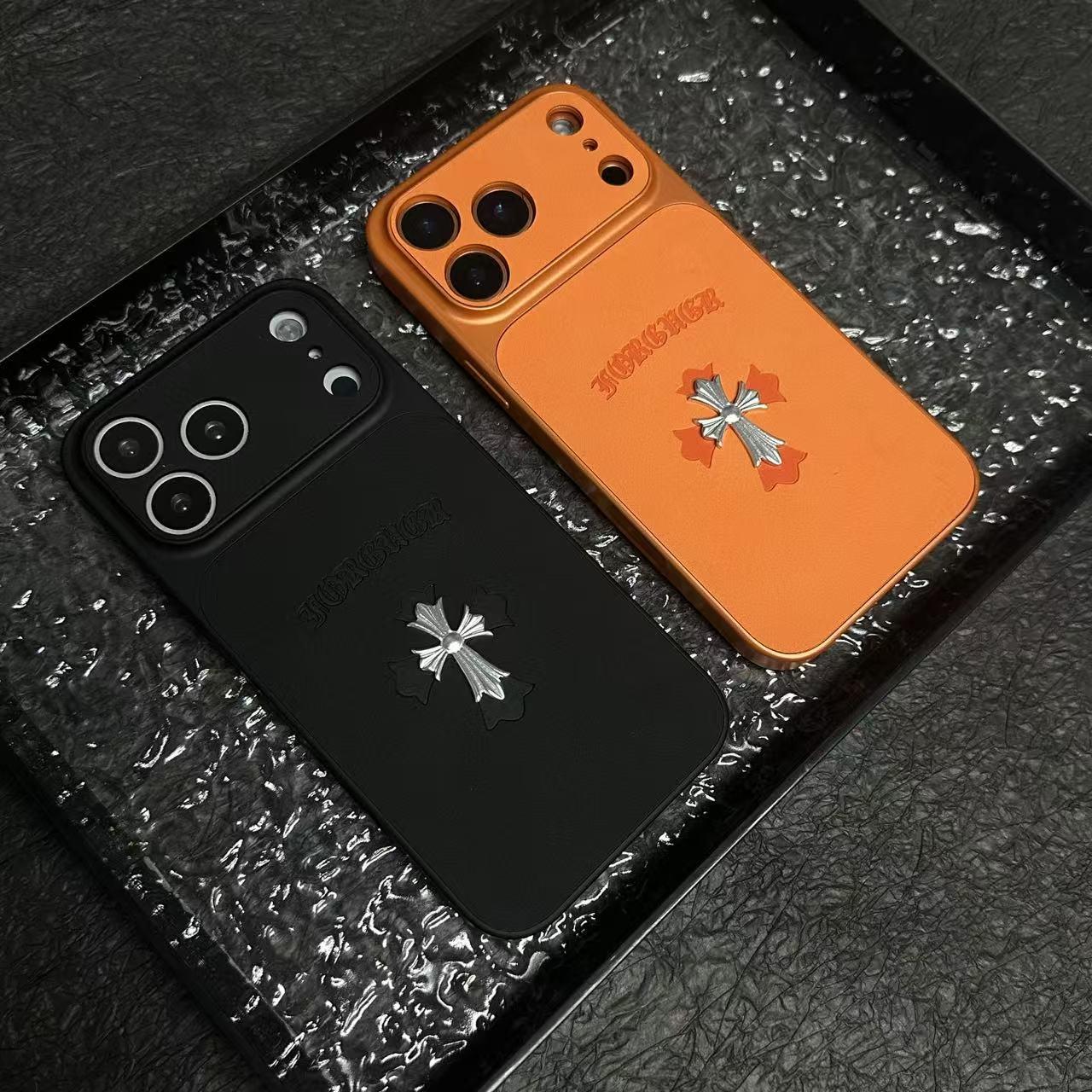 Kožené pouzdro Chrome Hearts Cross na iPhone