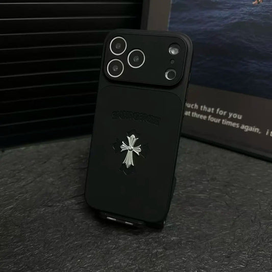 Chrome Hearts Cross kožna torbica za iPhone