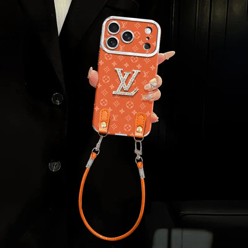 Luksusowe etui na telefon typu crossbody z paskiem