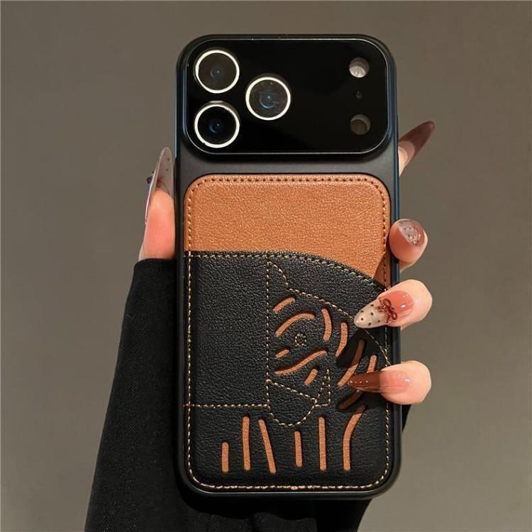 2026 Neue Premium-Leder-iPhone-Hülle mit Kartenfach – limitierte Auflage „Jahr des Pferdes“.