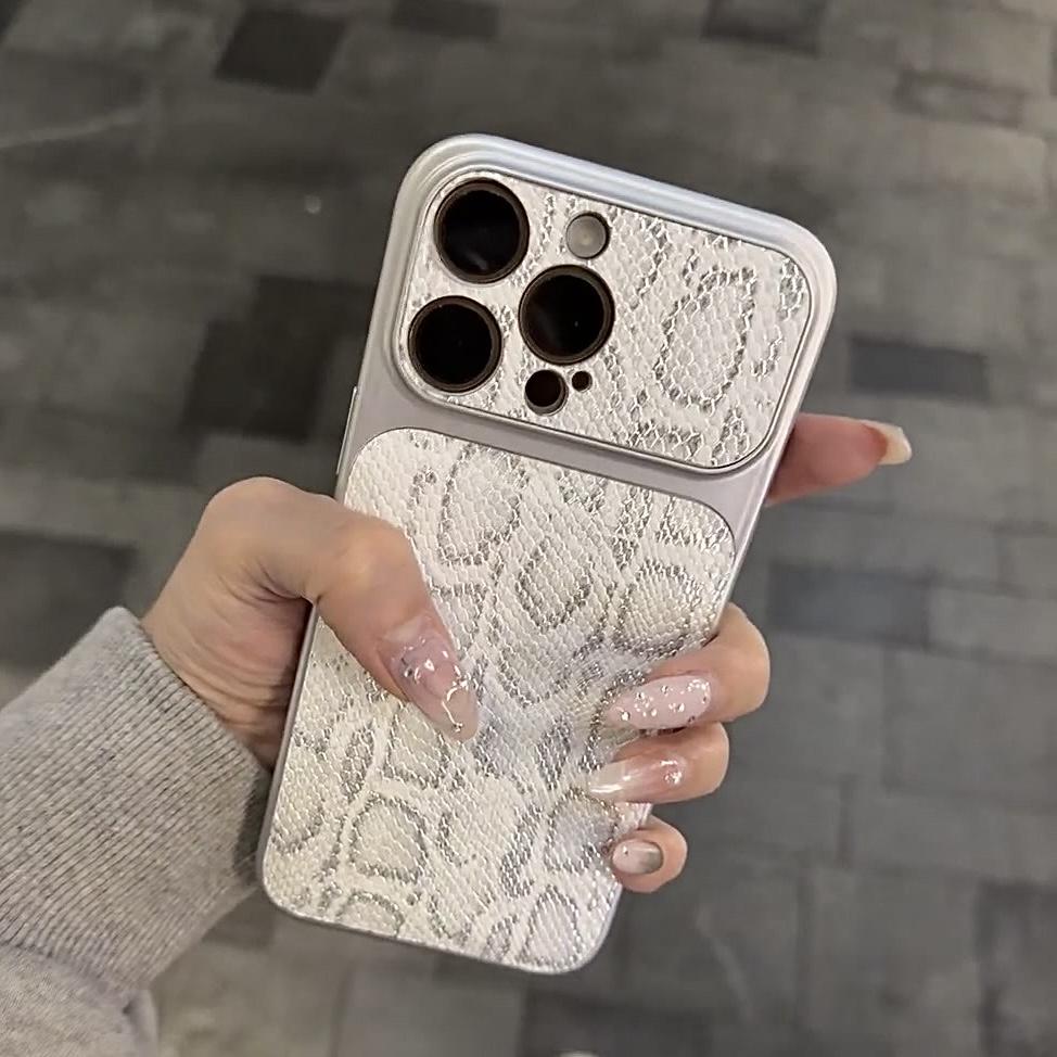 Textura de piel de serpiente de lujo Funda y vinilo para iPhone