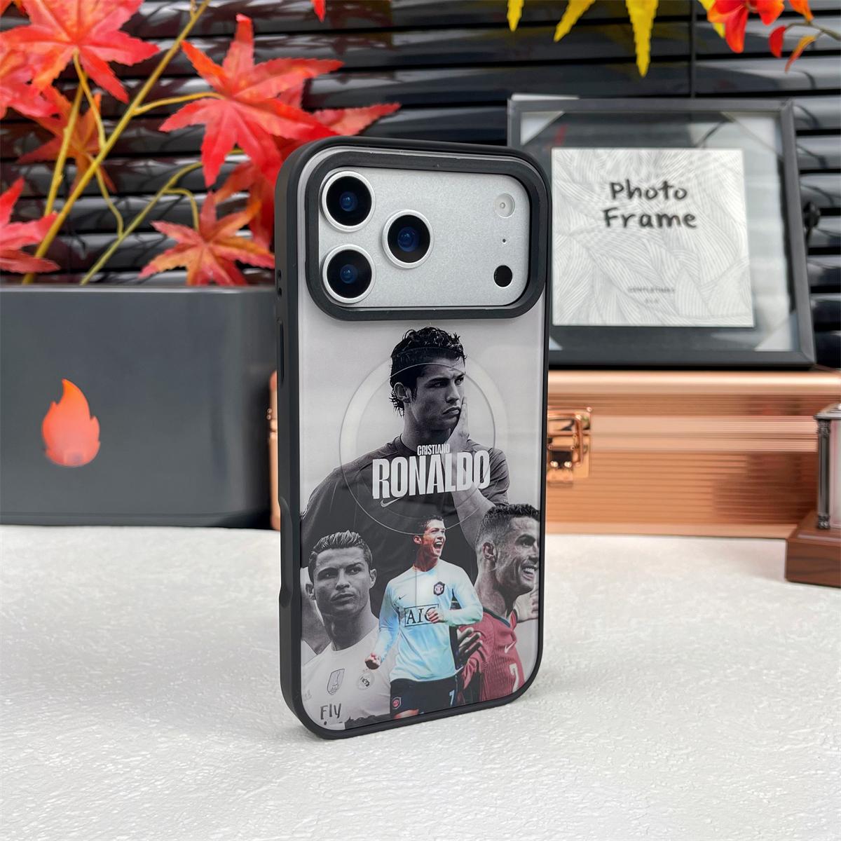 Football Legends mágneses telefontok – ütésálló puha TPU cserélhető hátlappal