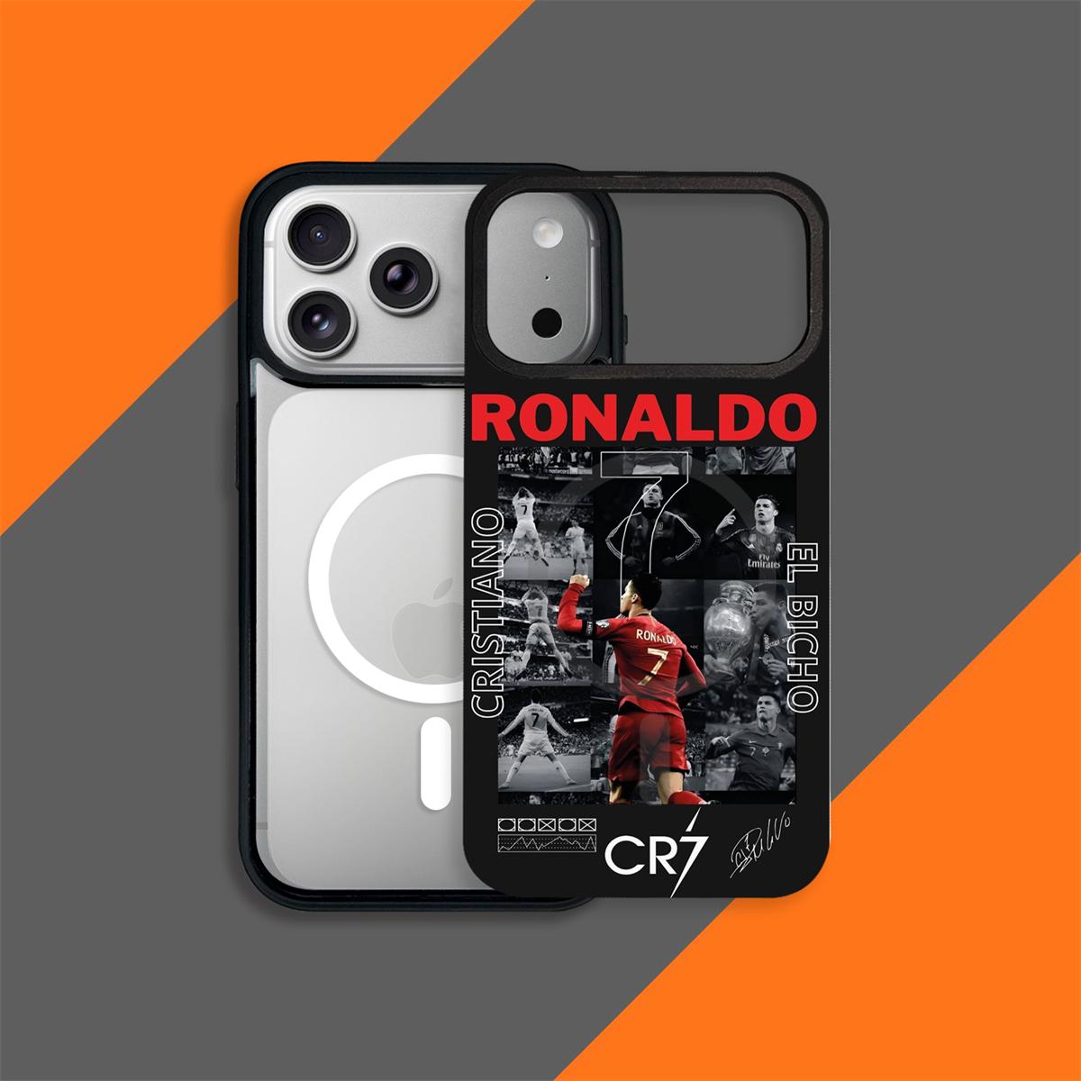 Football Legends mágneses telefontok – ütésálló puha TPU cserélhető hátlappal