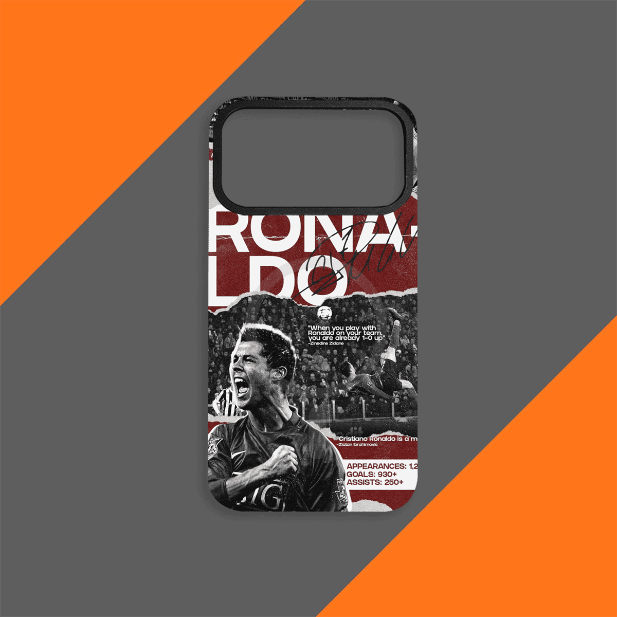 Football Legends mágneses telefontok – ütésálló puha TPU cserélhető hátlappal
