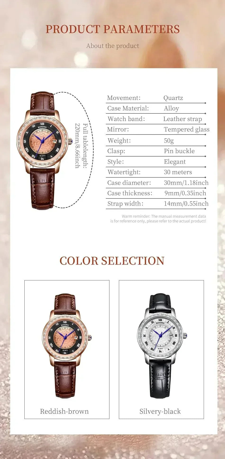 Lige Elegance Chronograph – Reloj deportivo de lujo para mujer