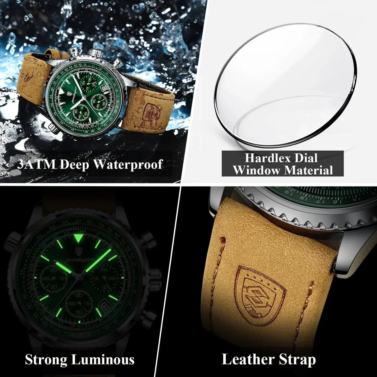 Mystic Veil Phantom Quartz – Opplyst Blackstone Luxury Watch