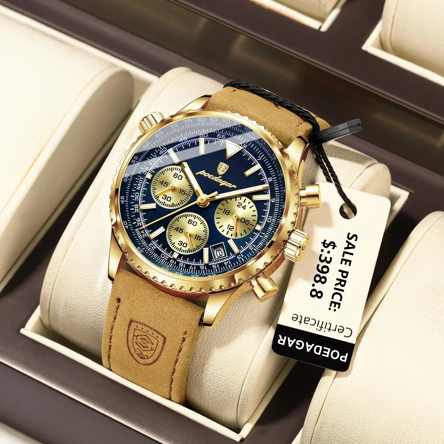Mystic Veil Phantom Quartz – Opplyst Blackstone Luxury Watch