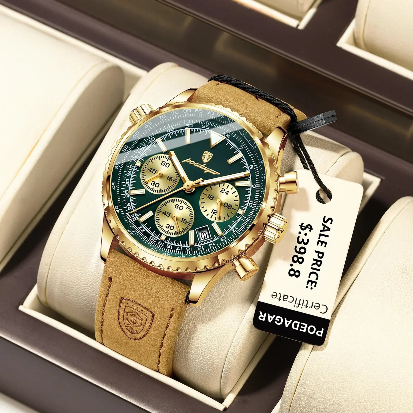 Mystic Veil Phantom Quartz – Opplyst Blackstone Luxury Watch