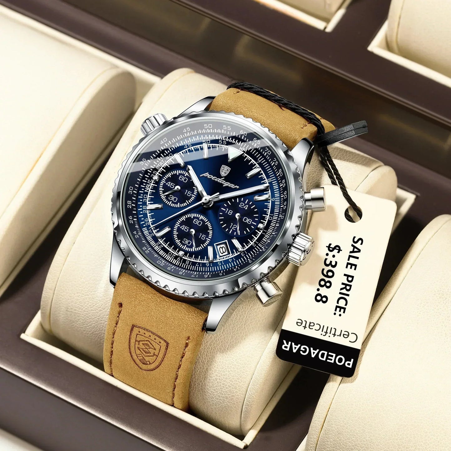 Mystic Veil Phantom Quartz – Opplyst Blackstone Luxury Watch