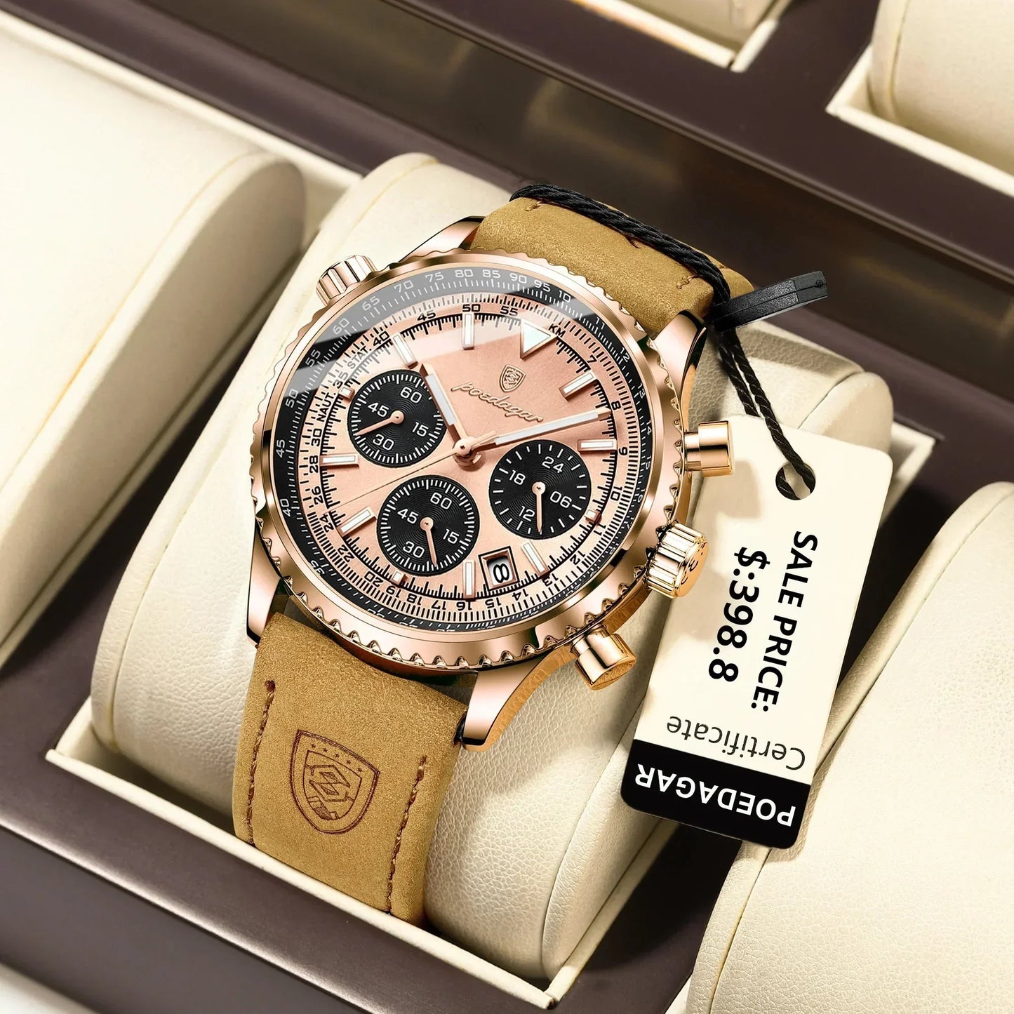 Mystic Veil Phantom Quartz – Opplyst Blackstone Luxury Watch