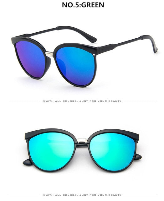 Designové sluneční brýle značky Cat Eye Dámské Luxusní plastové sluneční brýle Klasické Retro Venkovní brýle Oculos De Sol Gafas