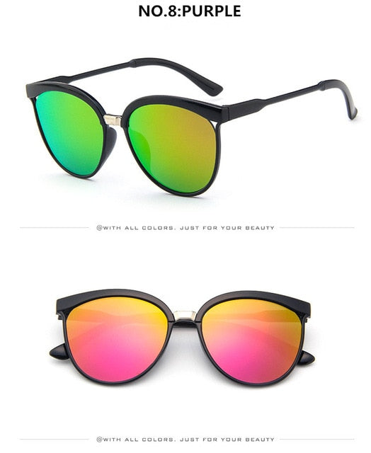 Designové sluneční brýle značky Cat Eye Dámské Luxusní plastové sluneční brýle Klasické Retro Venkovní brýle Oculos De Sol Gafas