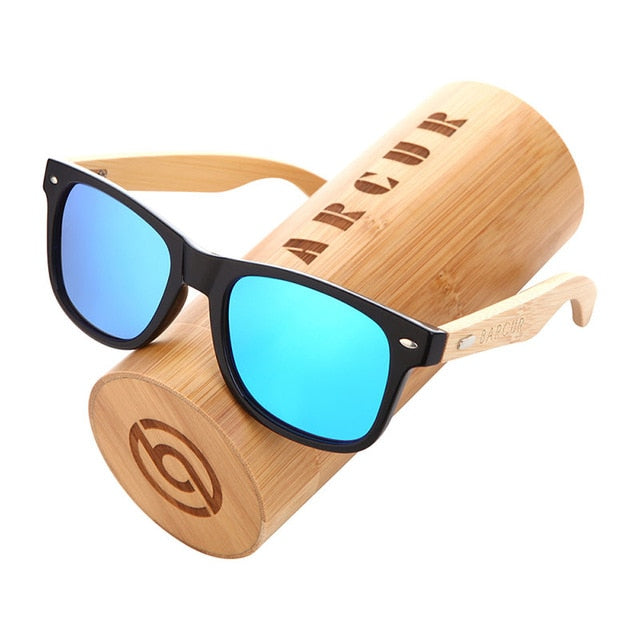 BARCUR polarizirane sunčane naočale od bambusa Muške drvene sunčane naočale Ženske marke Originalne drvene naočale Oculos de sol masculino