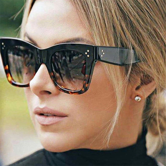 Klasické sluneční brýle pro kočky Oulylan Dámské Vintage Oversized Gradient Sluneční brýle Stínidla Dámské Luxusní Designové Sluneční brýle UV400
