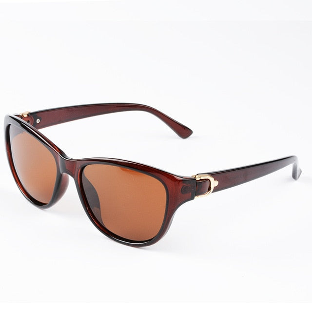 Luxusní značkový design Cat Eye polarizační sluneční brýle Dámské Dámské Elegantní sluneční brýle Dámské řidičské brýle Oculos De Sol