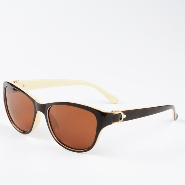 Luxusní značkový design Cat Eye polarizační sluneční brýle Dámské Dámské Elegantní sluneční brýle Dámské řidičské brýle Oculos De Sol