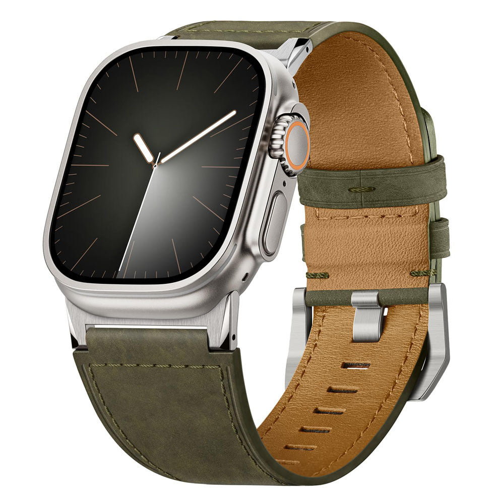 Correa de cuero genuino para Apple Watch Ultra